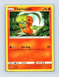 Charmander 1/70 Common Dragon Majesty Pokemon Lightly Played - Image 1