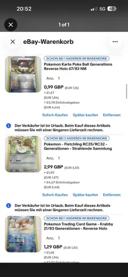 Fire Energy 76/83 Common Generations Pokemon + 20 Cards - BH6620 Custom Order - Image 4