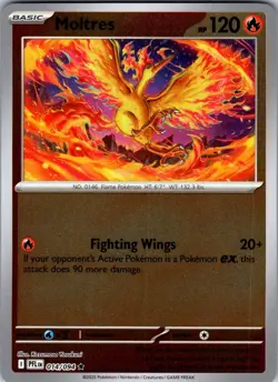 Moltres 014/094 Rare Phantasmal Flames Pokemon Reverse Holo Near Mint - Image 1
