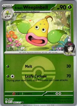 Erika's Weepinbell (Poke Ball) 005/217 Ascended Heroes Pokemon Reverse Holo NM - Image 1