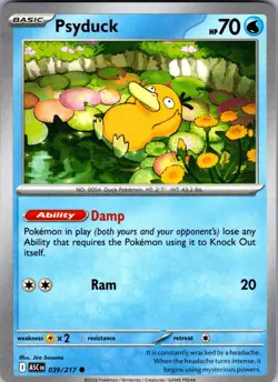 Psyduck 039/217 Common Ascended Heroes Pokemon Near Mint - Image 1