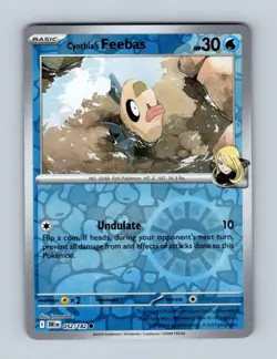 Cynthia's Feebas 052 Common Destined Rivals Pokemon Reverse Holo Near Mint - Image 1
