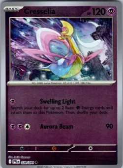 Cresselia 039/094 Uncommon Phantasmal Flames Pokemon Reverse Holo Near Mint - Image 1