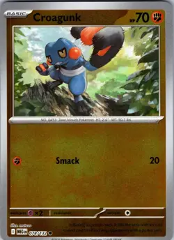 Croagunk 078/132 Common Mega Evolution Pokemon Reverse Holo Near Mint - Image 1