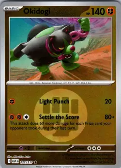 Okidogi (Energy Symbol Pattern) 122/217 Ascended Heroes Pokemon Reverse Holo NM - Image 1