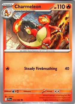 Charmeleon 012/094 Common Phantasmal Flames Pokemon Near Mint - Image 1