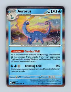 Aurorus 024/088 Rare Perfect Order Pokemon Holo Near Mint - Image 1