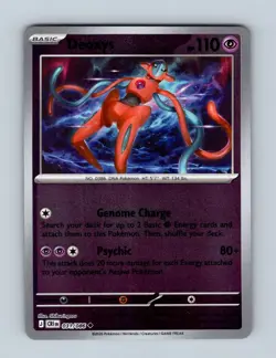 Deoxys 031/086 Uncommon Chaos Rising Pokemon Reverse Holo Near Mint - Image 1