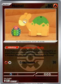 Numel (Quick Ball) 027/217 Holo Common Ascended Heroes Pokemon Reverse Holo NM - Image 1