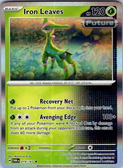 Iron Leaves 019 Twilight Masquerade Rare Pokemon Holo Near Mint - Image 1