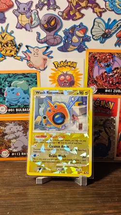 Pokemon Wash Rotom RT5 Rising Rivals Ultra Rare Reverse Holo English- MP - Image 1