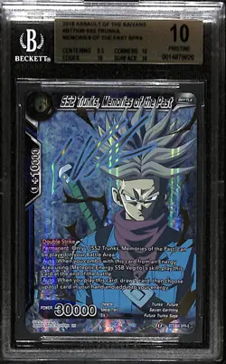 2019 DB Assault of the Saiyans English Trunks Memories of Past BT7-030 BGS 10 - Image 1