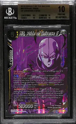 2019 Dragon Ball Super Assault Saiyans Hit Pride Of Universe 6 #BT7-079 BGS 10 - Image 1