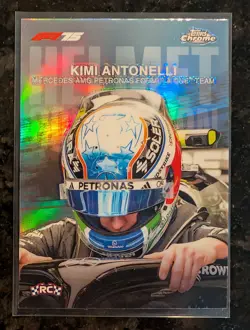 2025 Topps Chrome Formula 1 F1 Helmet Collection Kimi Antonelli #HC-1 (RC) - Image 1