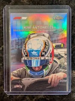 2025 Topps Chrome Formula 1 F1 Helmet Collection Kimi Antonelli #HC-1 (RC) - Image 5