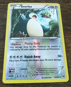 Snorlax 118/162 Reverse Holo XY BREAKthrough Pokemon NM - Image 1
