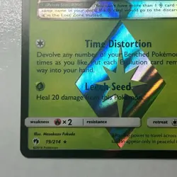 Pokemon TCG LOST THUNDER Celebi Prism Star Rare Holo 19/214 NM Card - Image 5