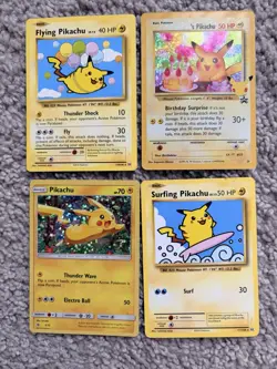 Pokemon Tcg Lot x4 Pikachu - Image 1