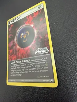 Pokemon TCG Dark Metal Energy EX Team Rocket Returns 94 Reverse Holo Uncommon - Image 2