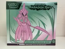 Pokemon Paradox Rift Iron Valiant Pokemon Center Elite Trainer Box ETB Sealed - Image 1