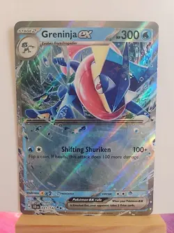 Greninja EX 041/142 Double Rare Pokemon Stellar Crown SV7 NM - Image 1