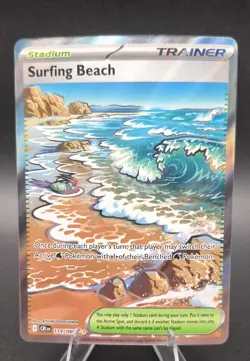 Pokemon TCG Surfing Beach Full Art Trainer 114/086 Chaos Rising Near Mint NM - Image 1
