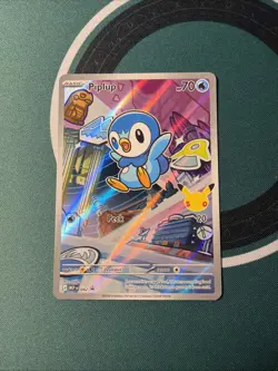 Pokemon TCG: 30th Anniversary ~ PIPLUP 042 Black Star Promo - Image 1