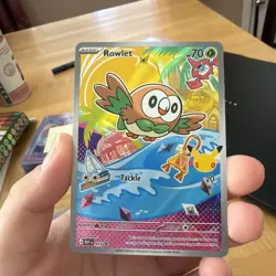 Rowlet 043 First Partners Promo Illustration Rare 30th Anniversary Pokemon TCG - Image 1