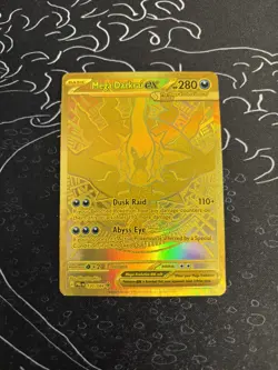 2026 Pokemon Gold Mega Darkrai Ex Hyper Rare 120/084 Pitch Black - Image 1
