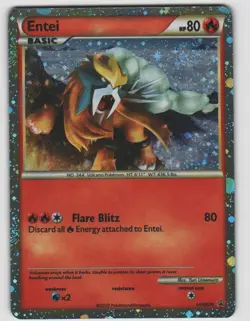 Entei Promo HGSS Black Star Promos HGSS20 Near Mint Pokemon - Image 1