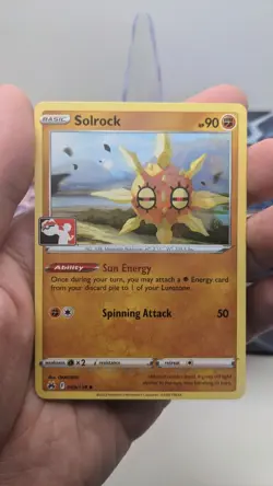 Pokemon TCG Solrock 069/159 Prize Pack Series 3 Crown Zenith Promo Card NM - Image 3
