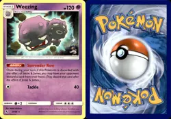 WEEZING 29/68 Pokemon Card Hidden Fates Near Mint - Image 3