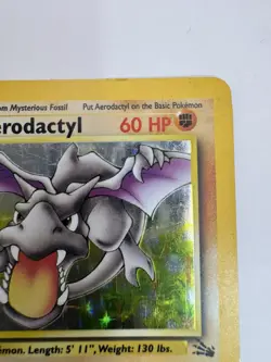 Aerodactyl Holo Rare Fossil 1/62 Pokemon Card LP/NM - Image 4