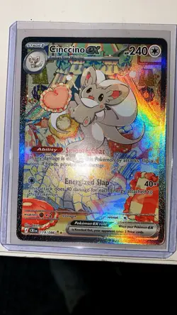 The Pokemon Company Cinccino EX Secret Rare Full Art Holo 119/086 English - Image 1
