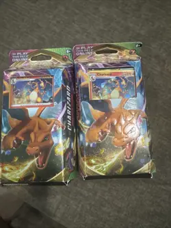 Pokemon TCG Sword & Shield Vivid Voltage Charizard Theme Deck Lot Of 2 - Image 1