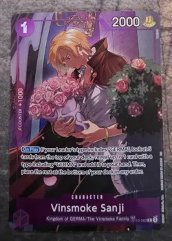 One Piece Vinsmoke Sanji TR OP10-063 Treasure Rare Legacy of the Master NM Mint - Image 1