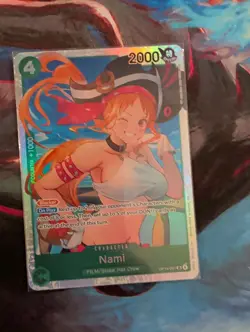 Nami OP14-031 SR Foil The Azure Sea's Seven One Piece Card Game NM - Image 1