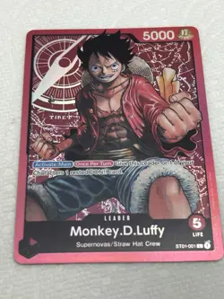 Monkey.D.Luffy ST01-001 | One Piece Card Game CCG | PRE-ERRATA - Image 1