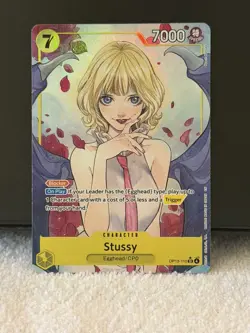 One Piece TCG Stussy OP13-110 (Alt Art) Carrying on His Will SR - Image 1