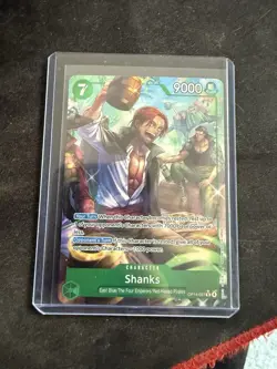 ONE PIECE TCG CARD Shanks (Alternate Art) - The Azure Sea's Seven OP14 OP14-027 - Image 1
