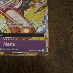 Bandai One Piece CCG Nami PRB02-012 Full Art Foil Premium Booster EN - Image 4