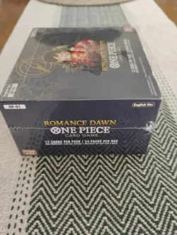 One Piece: OP-01 Romance Dawn booster box (sealed blue bottom pre-errata) - Image 4
