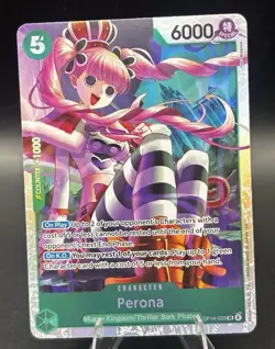 Perona SR OP14-033 The Azure Sea's Seven One Piece Card 🔥📈 - Image 1