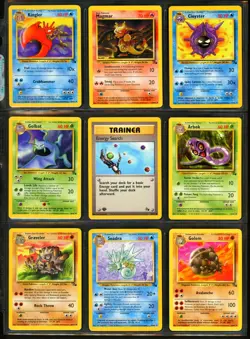 1999 Pokemon FOSSIL SET Cards Lot HOLO Magneton RARE Aerodactyl 1ST EDITION WotC - Image 3