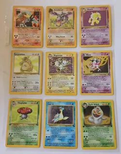 Vintage Pokemon TCG Lots 9 WOTC era cards: Rare Holo First Ed Plus 1999 - 2001 - Image 1