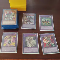 Konami Yu-Gi-Oh! TCG Dark Paladin deck plus sleeves and case - Image 1