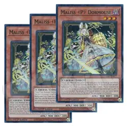 Yugioh - Maliss P Dormouse x 3 - 1st Edition Super Rare LP - Free Holo Card - Image 1