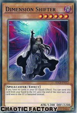 YUGIOH SDCB-EN012 Dimension Shifter Common 1st Edition NM - Image 1