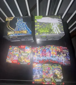 Lot Of Sealed Pokemon Mega Evolution And Perfect Order Etb, Bundles, Packs - Image 1