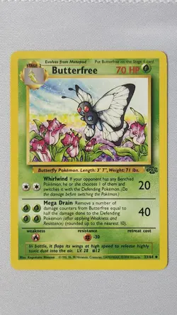 Butterfree 33/64 Pokemon Card TCG Jungle Unlimited Non Holo LP - Image 1
